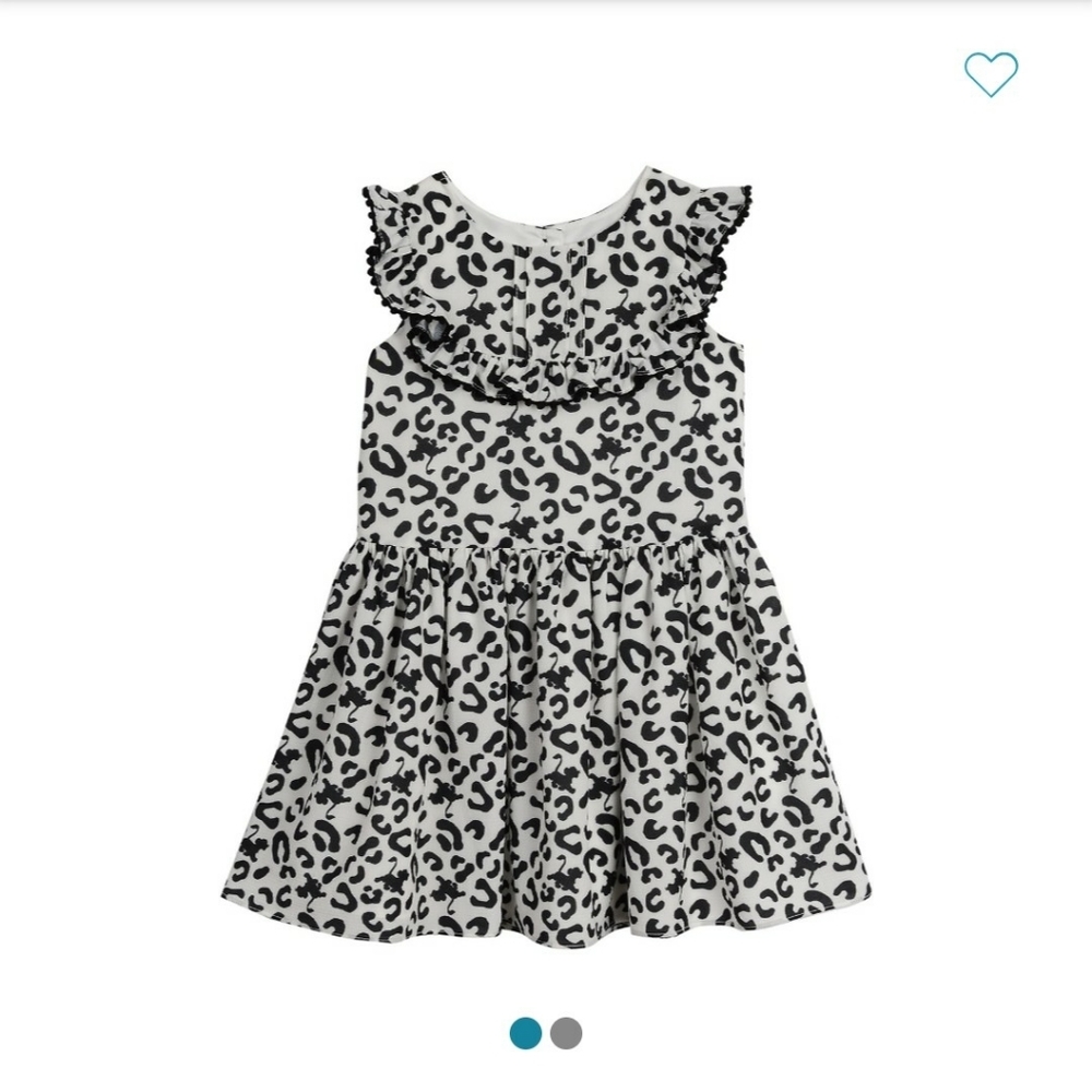 Disney Simba print pompom dress Size 5 NWT